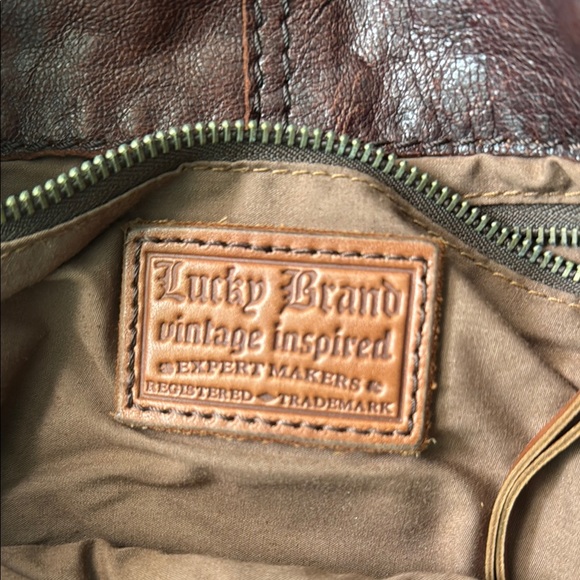 Lucky Brand Brown Leather Shoulder Bag - Picture 2 of 3